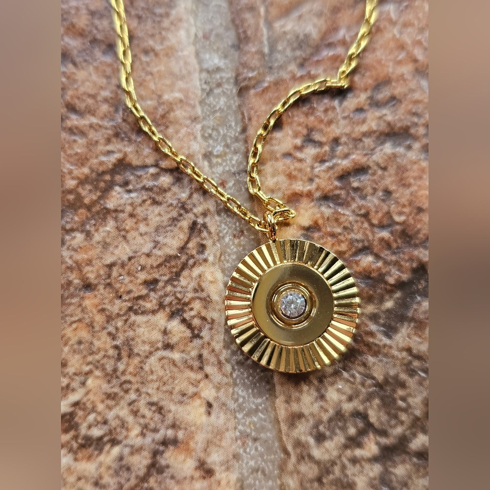 Madewell Two-Pack Coin Necklace Set In Antique Gold - Picture 4 of 5